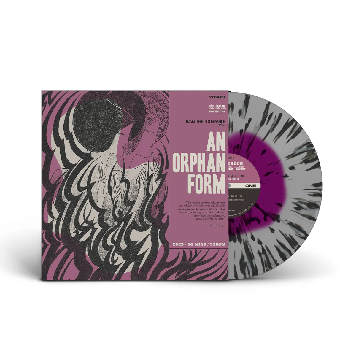 An Orphan Form (Clear w/ Purple Blob & Black Splatter Vinyl)