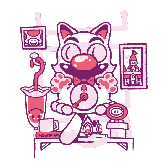 Cat on time