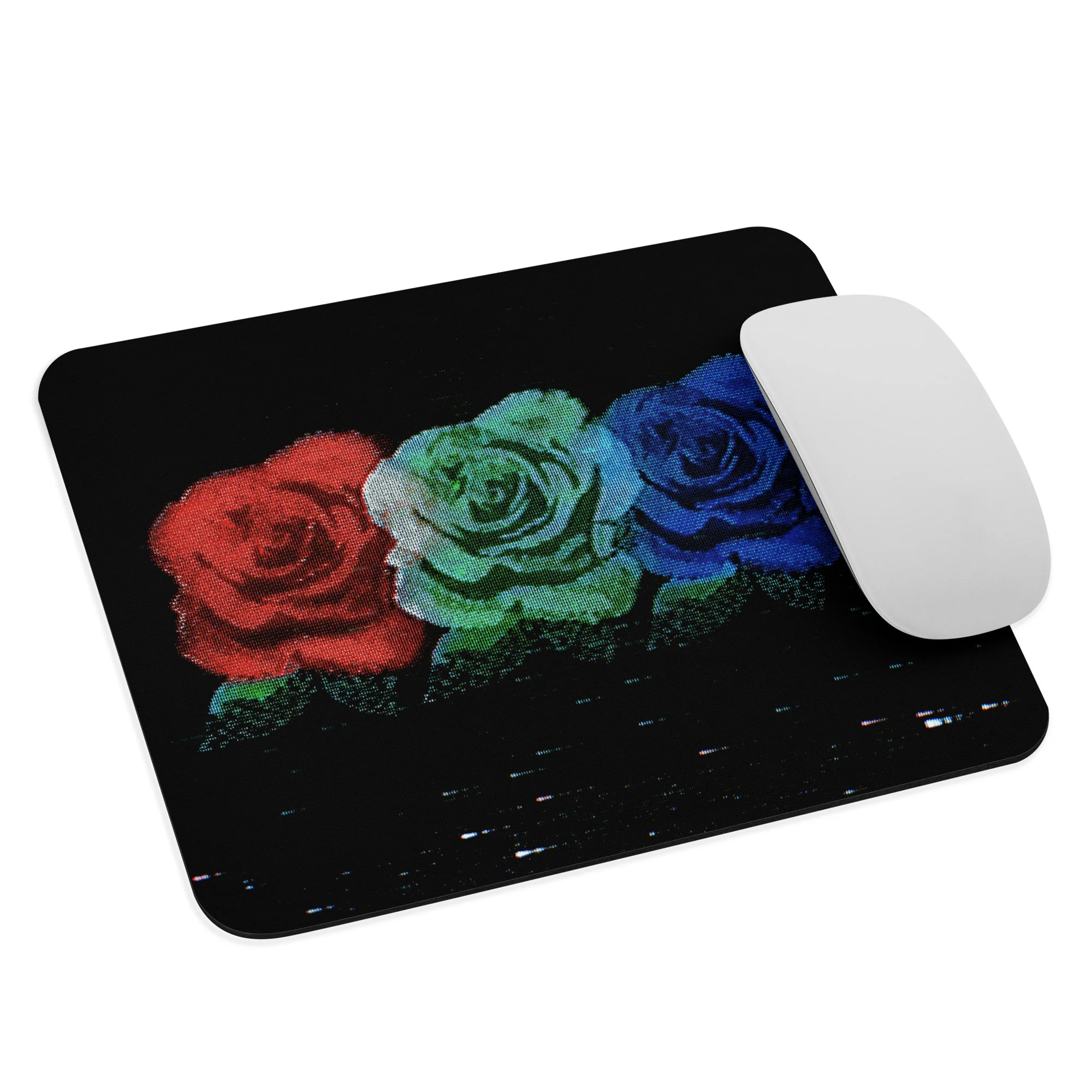 RGB Roses Mouse Pad - Image 3
